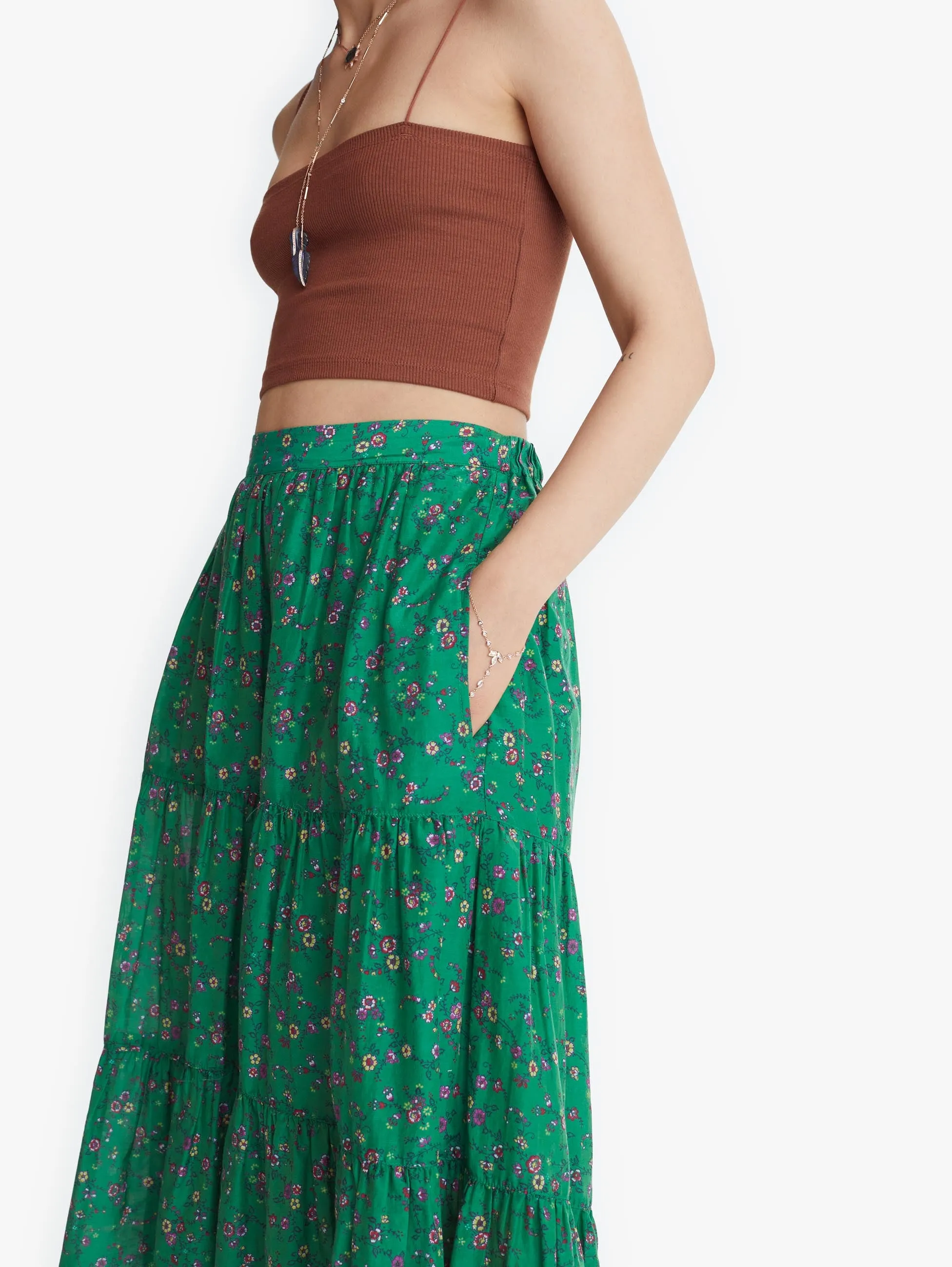 Iris Skirt - Green Grass