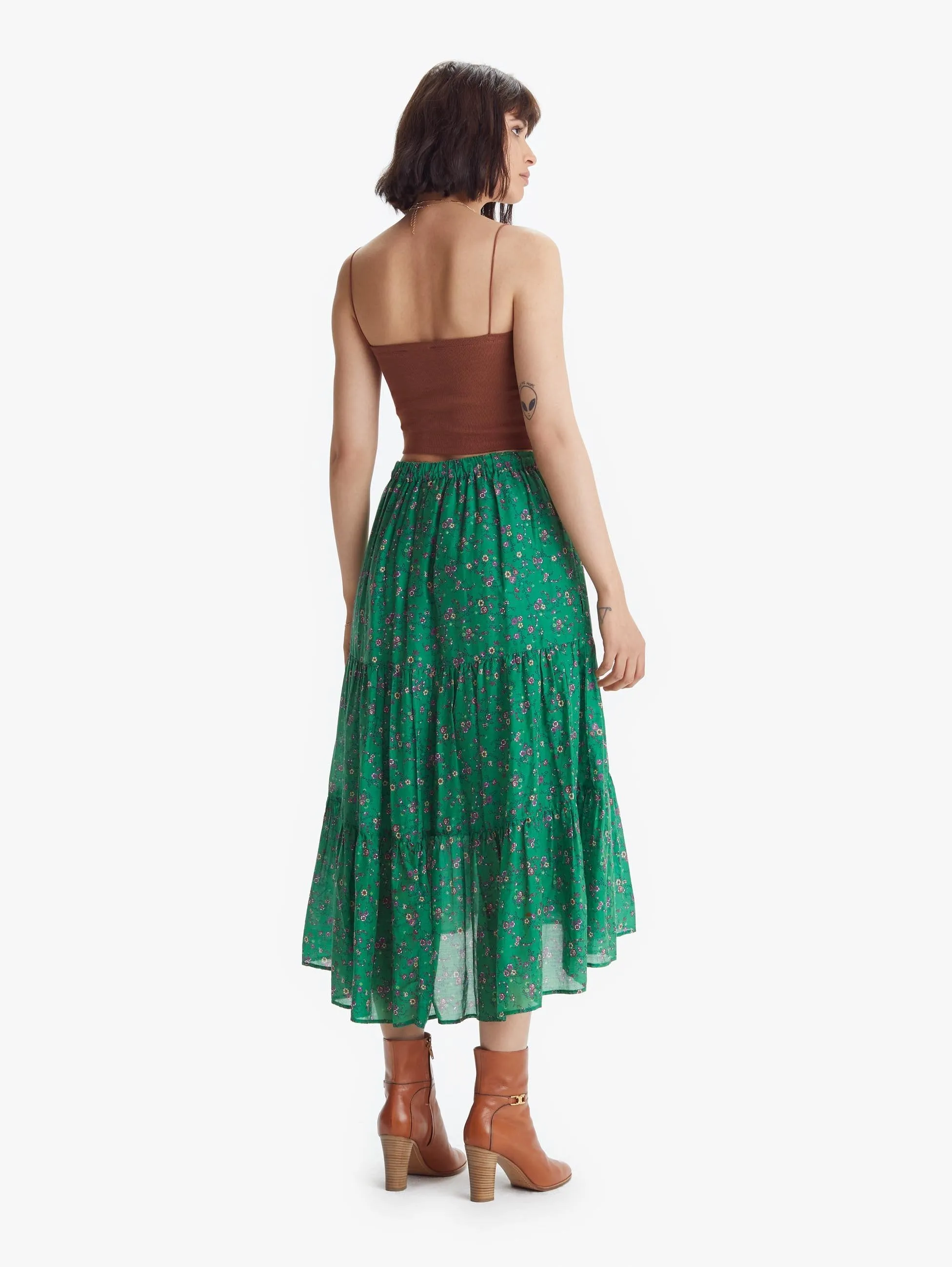 Iris Skirt - Green Grass