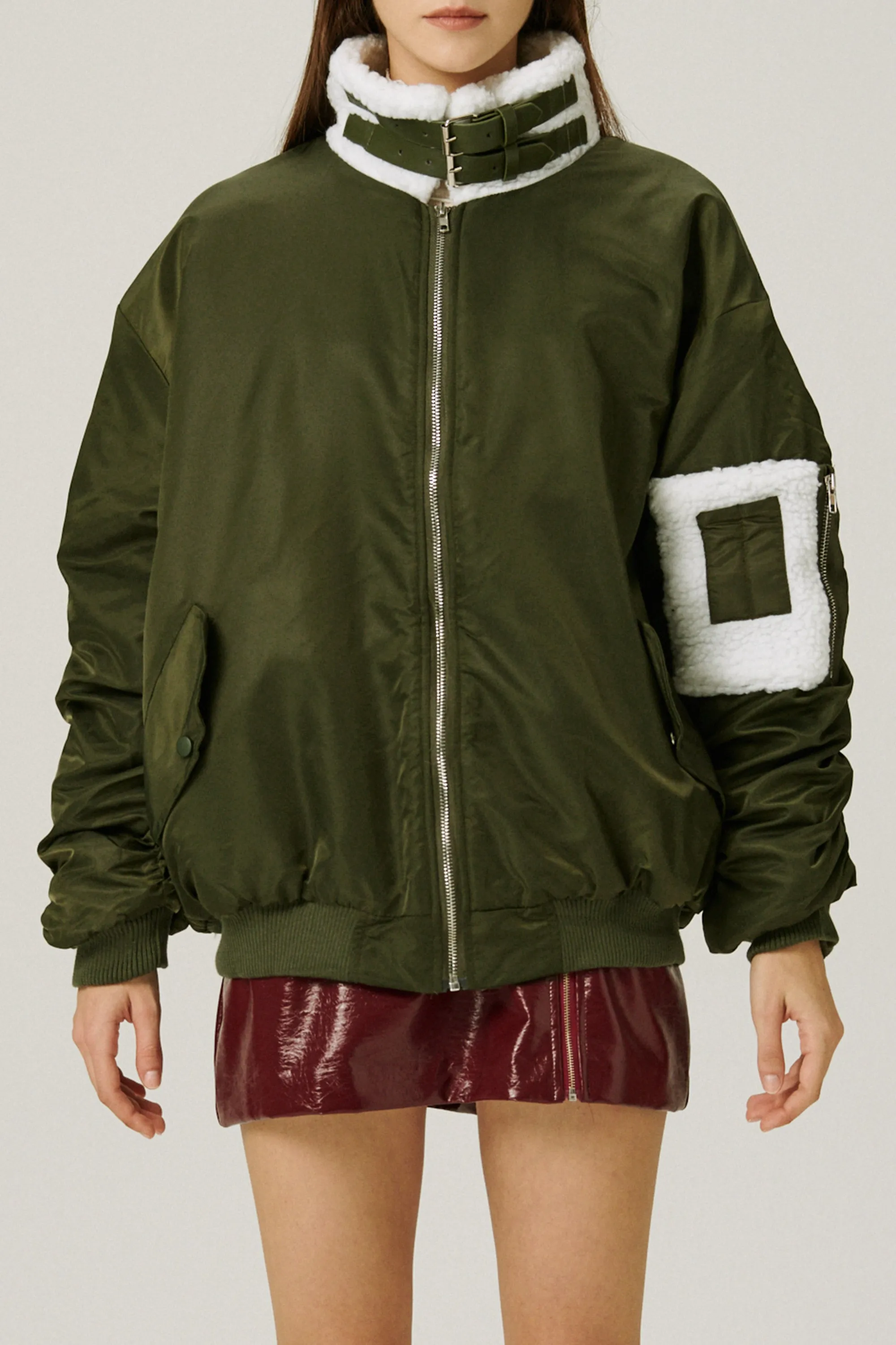 Izzy Borg Lined Aviator Jacket