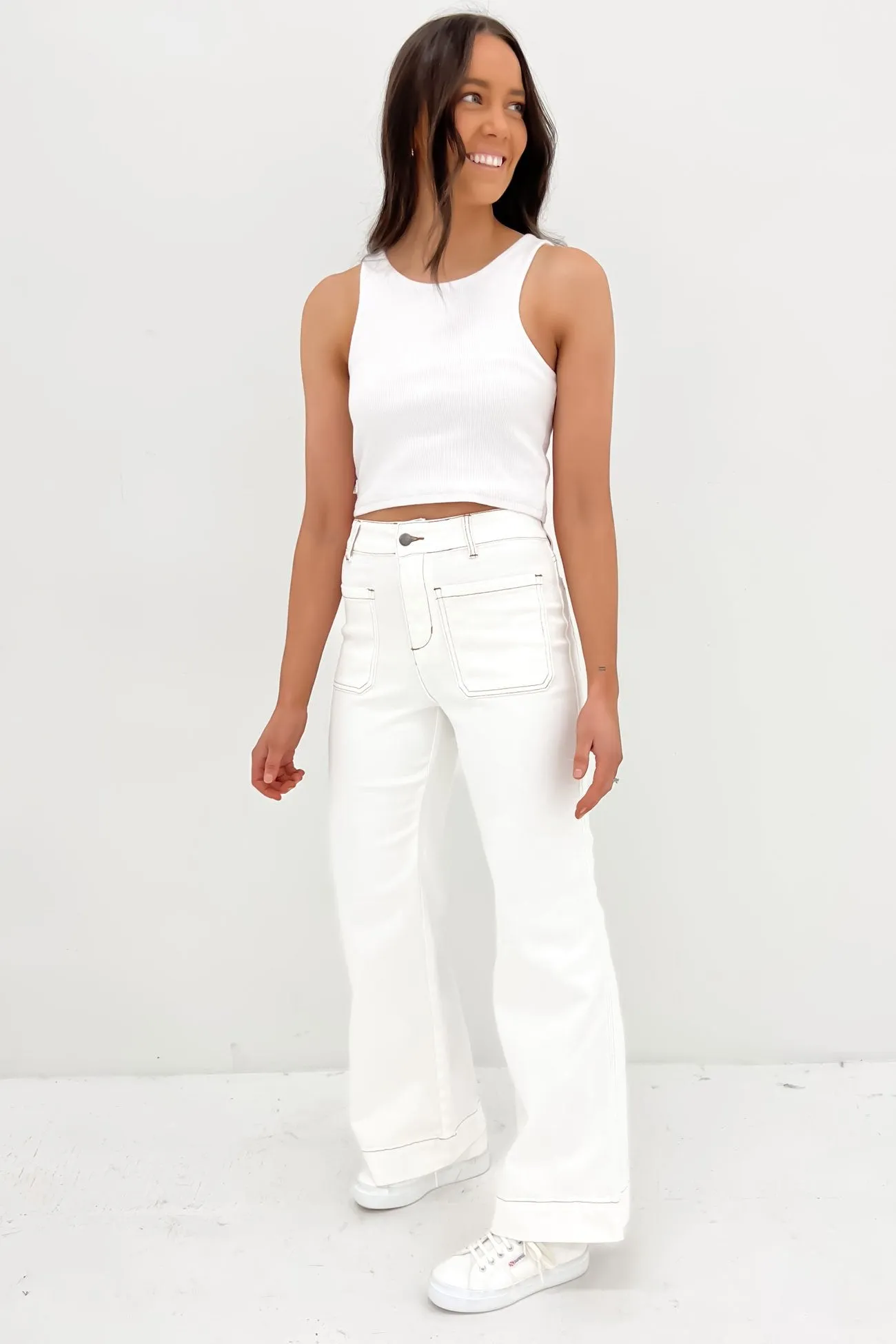 Jackson Pant White