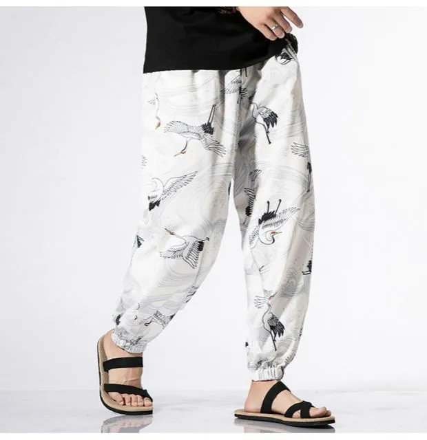 Japanese Birds Style Streetwear Pant