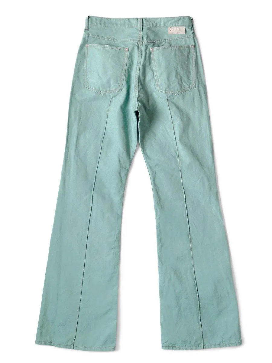 Kapital Cotton linen canvas 5P rat flare pants (Time Sale)