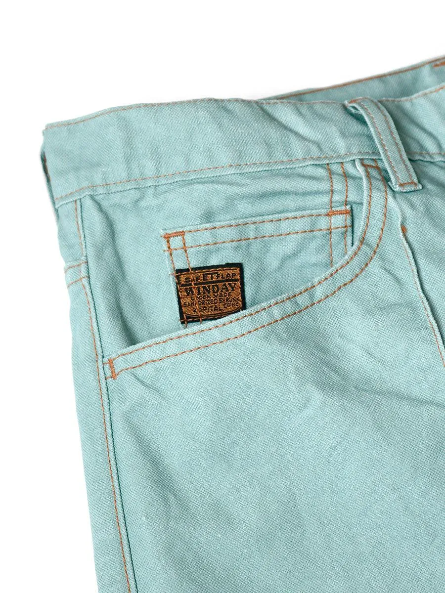 Kapital Cotton linen canvas 5P rat flare pants (Time Sale)