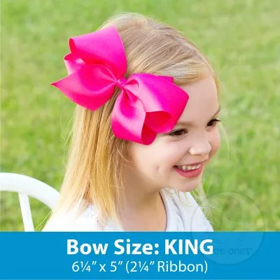 King Bunny Overlay Hair Bow on Clippie