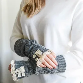 Knitted Fingerless Gloves