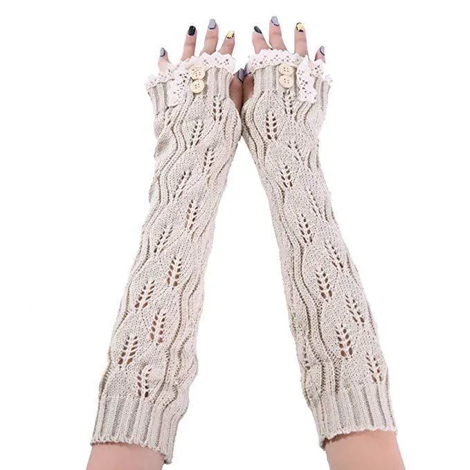 Knitted Fingerless Gloves