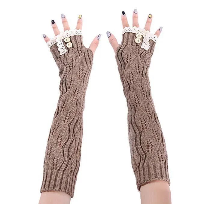 Knitted Fingerless Gloves