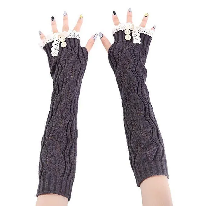 Knitted Fingerless Gloves