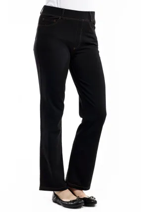 La Cera Stretch Knit Boot Cut Pant