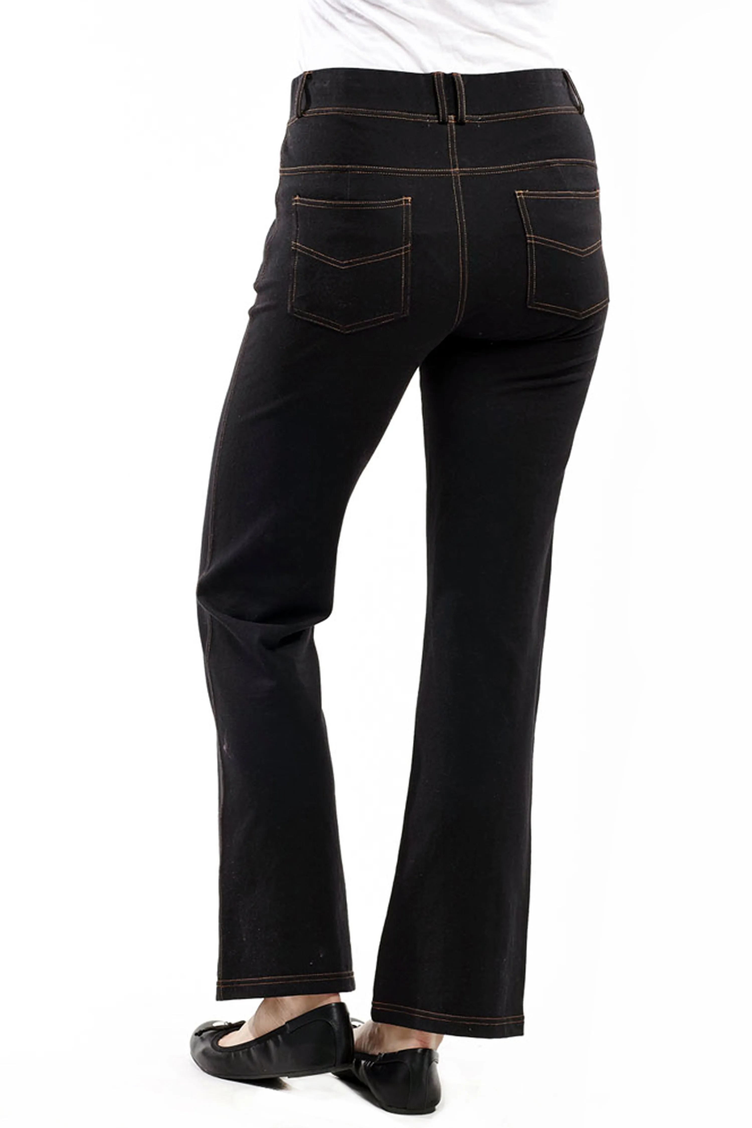 La Cera Stretch Knit Boot Cut Pant