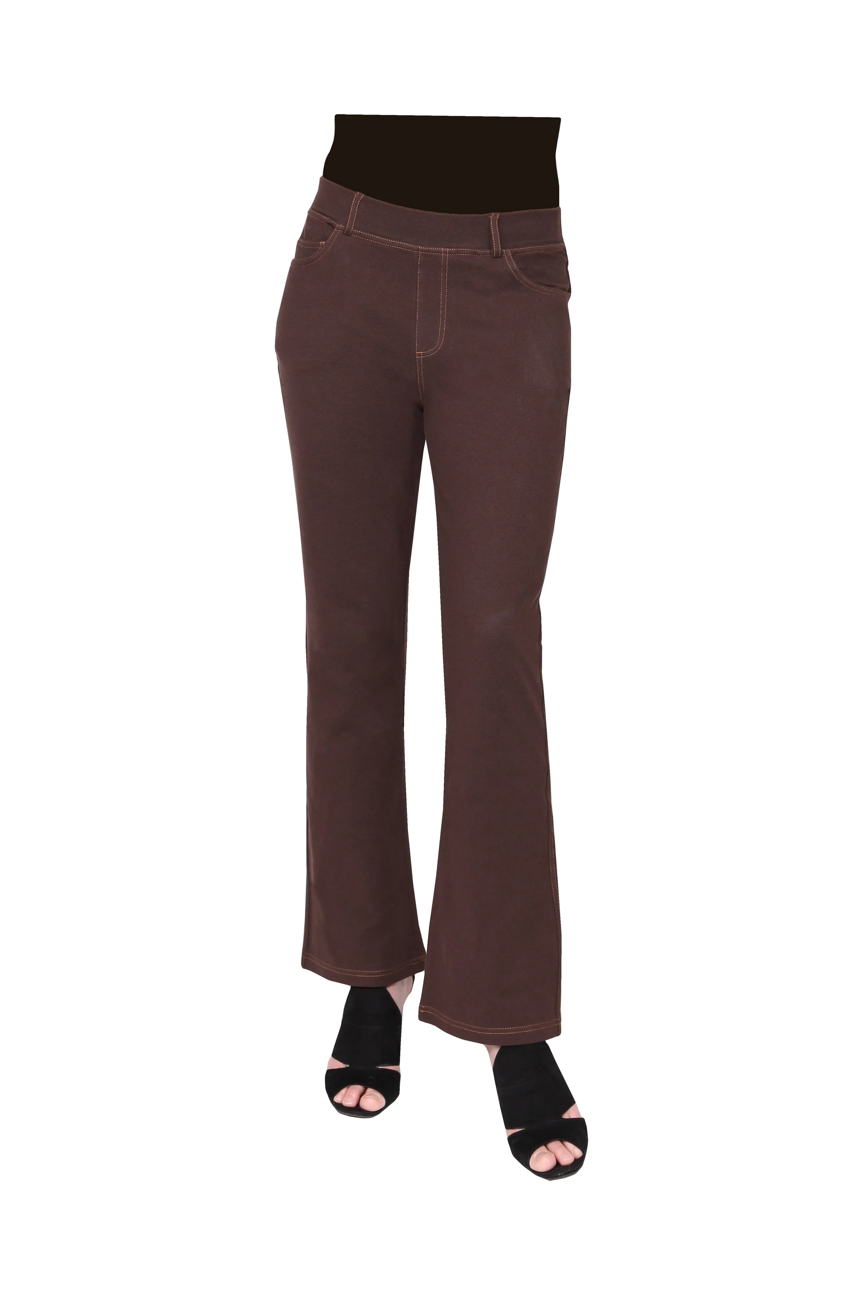 La Cera Stretch Knit Boot Cut Pant