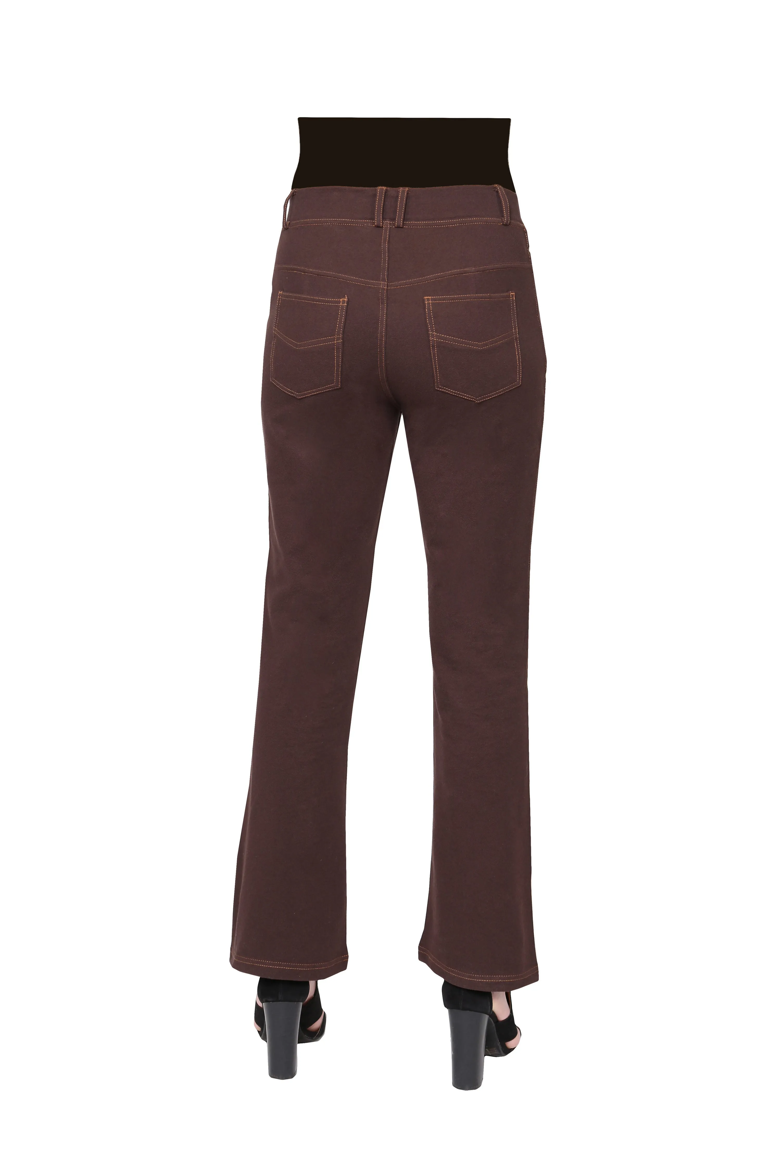 La Cera Stretch Knit Boot Cut Pant