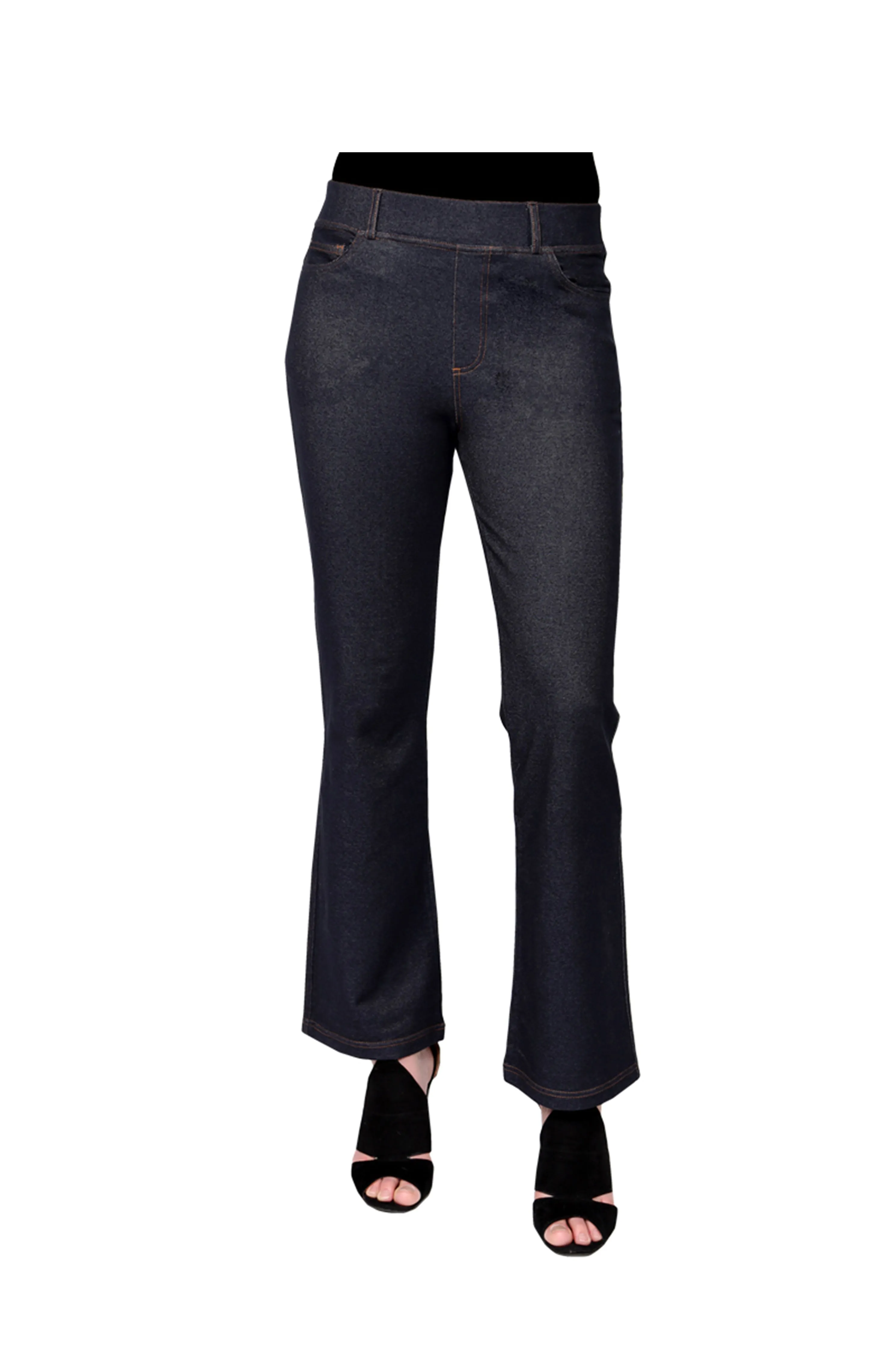 La Cera Stretch Knit Boot Cut Pant