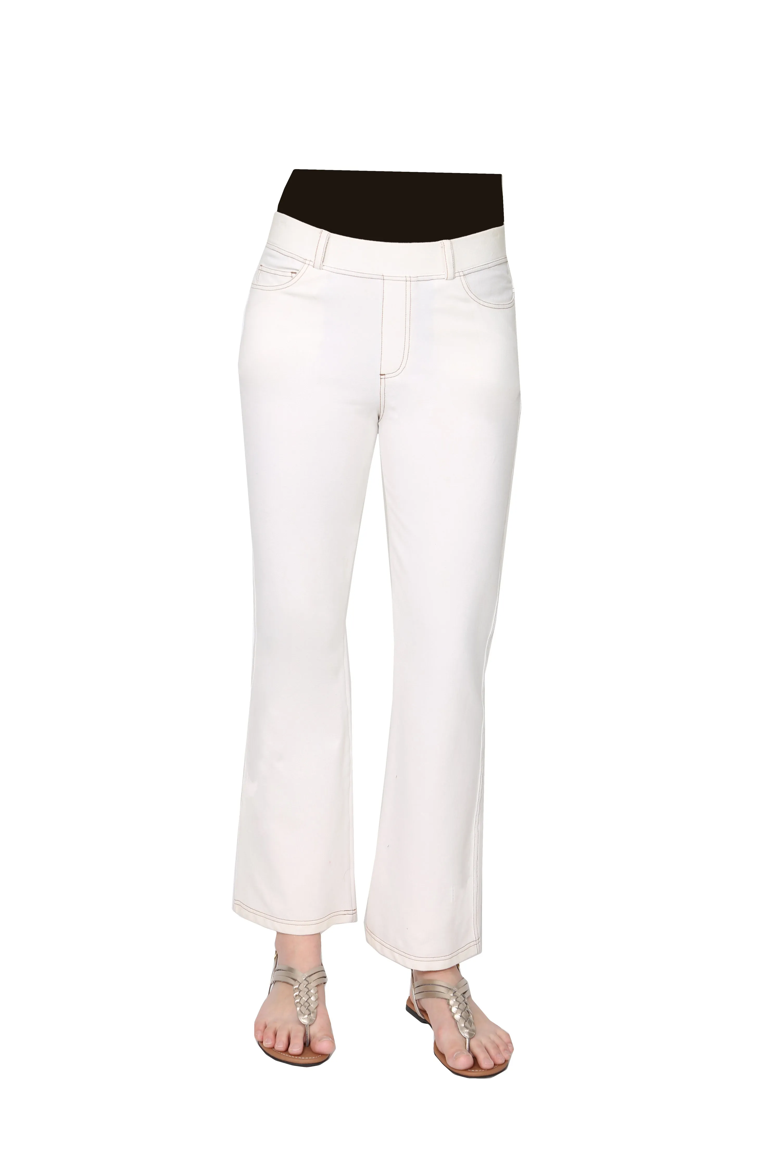 La Cera Stretch Knit Boot Cut Pant