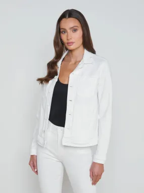 La1753 L’Agence White Denim Jacket