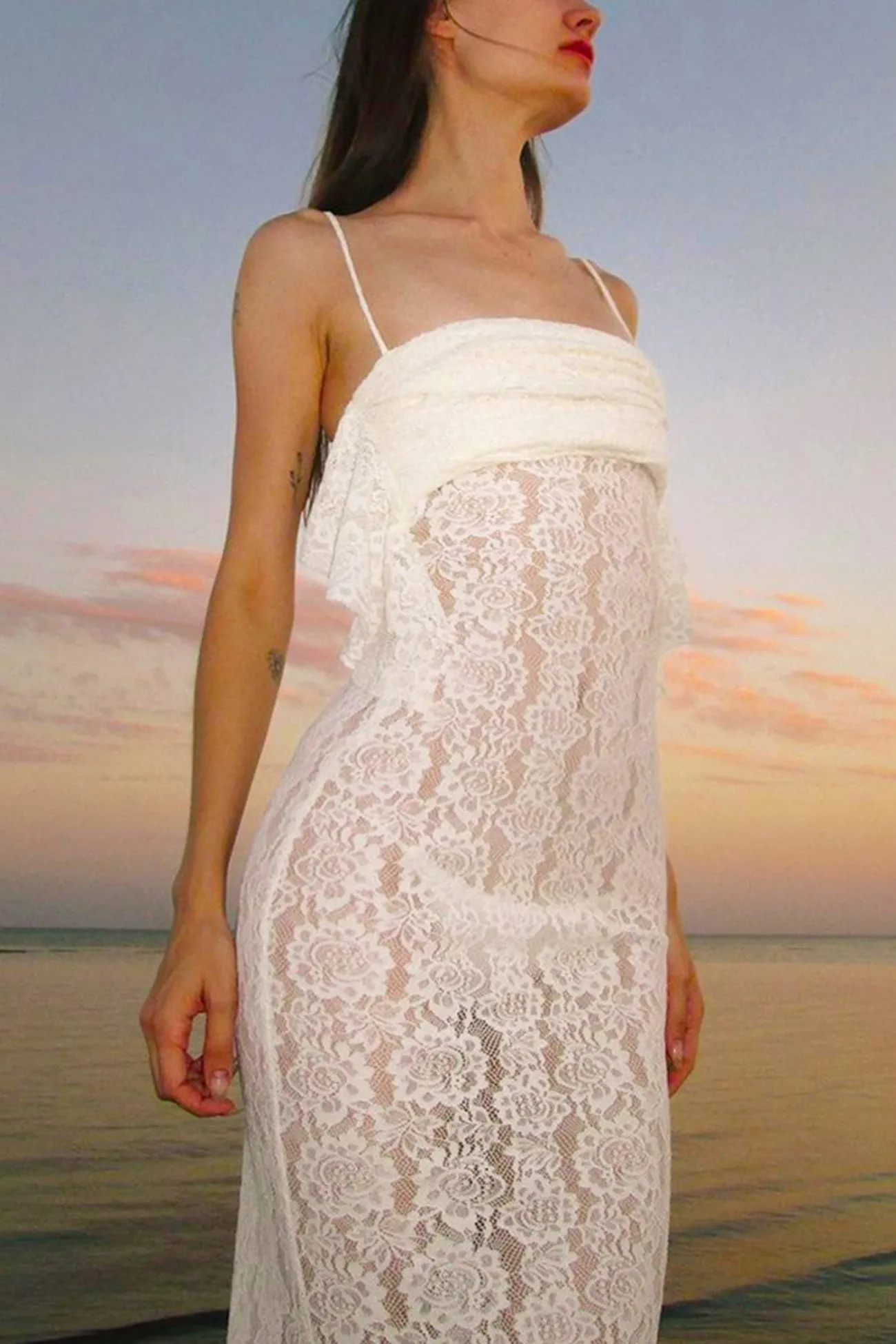 Lace Cami Cover-up Dress