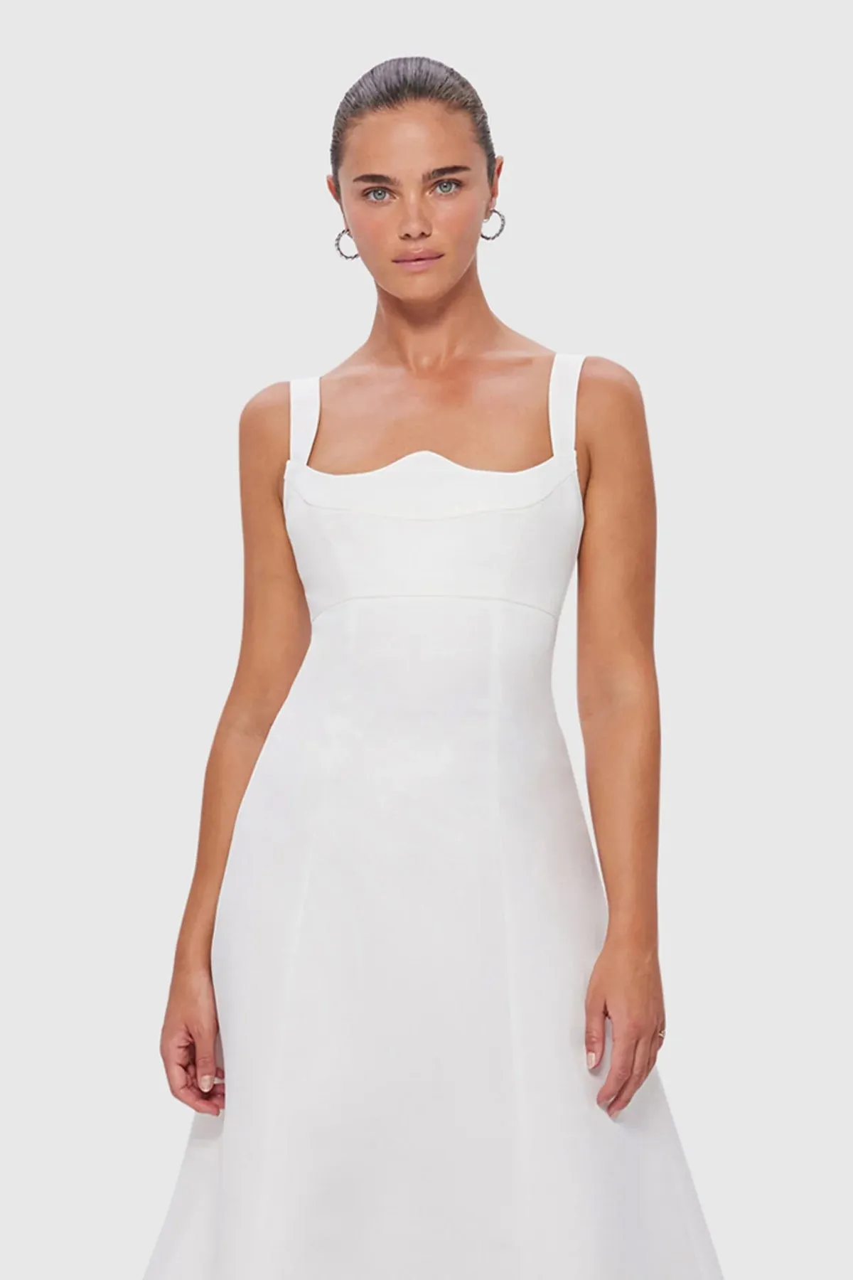 Leo Lin Odette Midi Dress - Snow