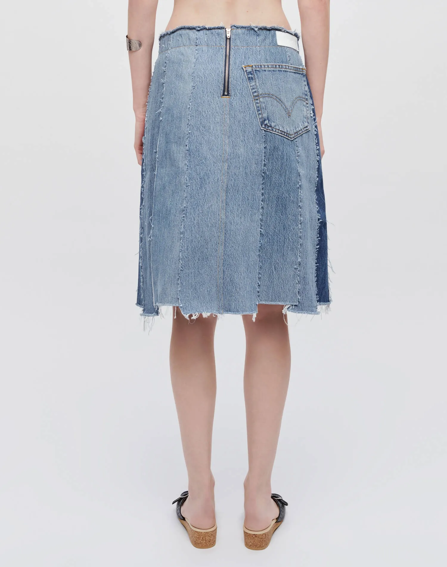 Levi's Stripped Skirt - Indigo