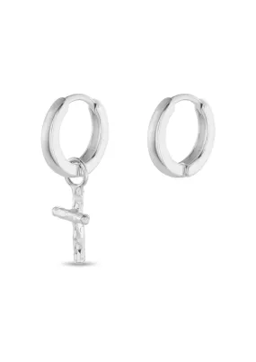 London Crossroad Hoops Silver