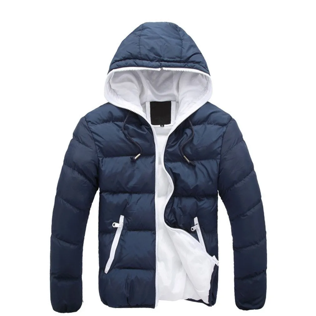 Long Sleeve Men Jacket Cotton Casual Men Coats Comfortable Autumn Winter Warm Outwear Boy Windbreak Jackets Men M-4XL