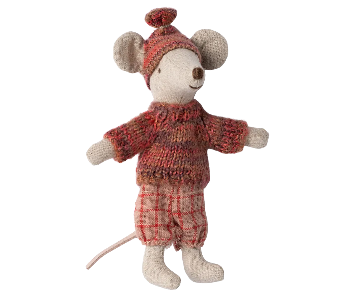 Maileg Winter Mouse with Ski Set, Big Sister