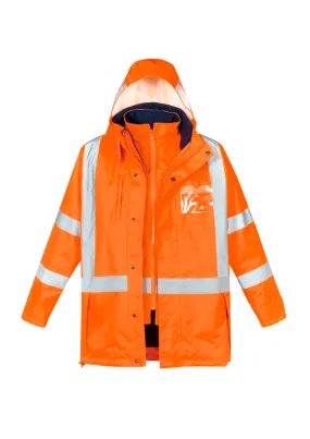 Mens Hi Vis X Back Taped 4 in 1 Waterproof Jacket