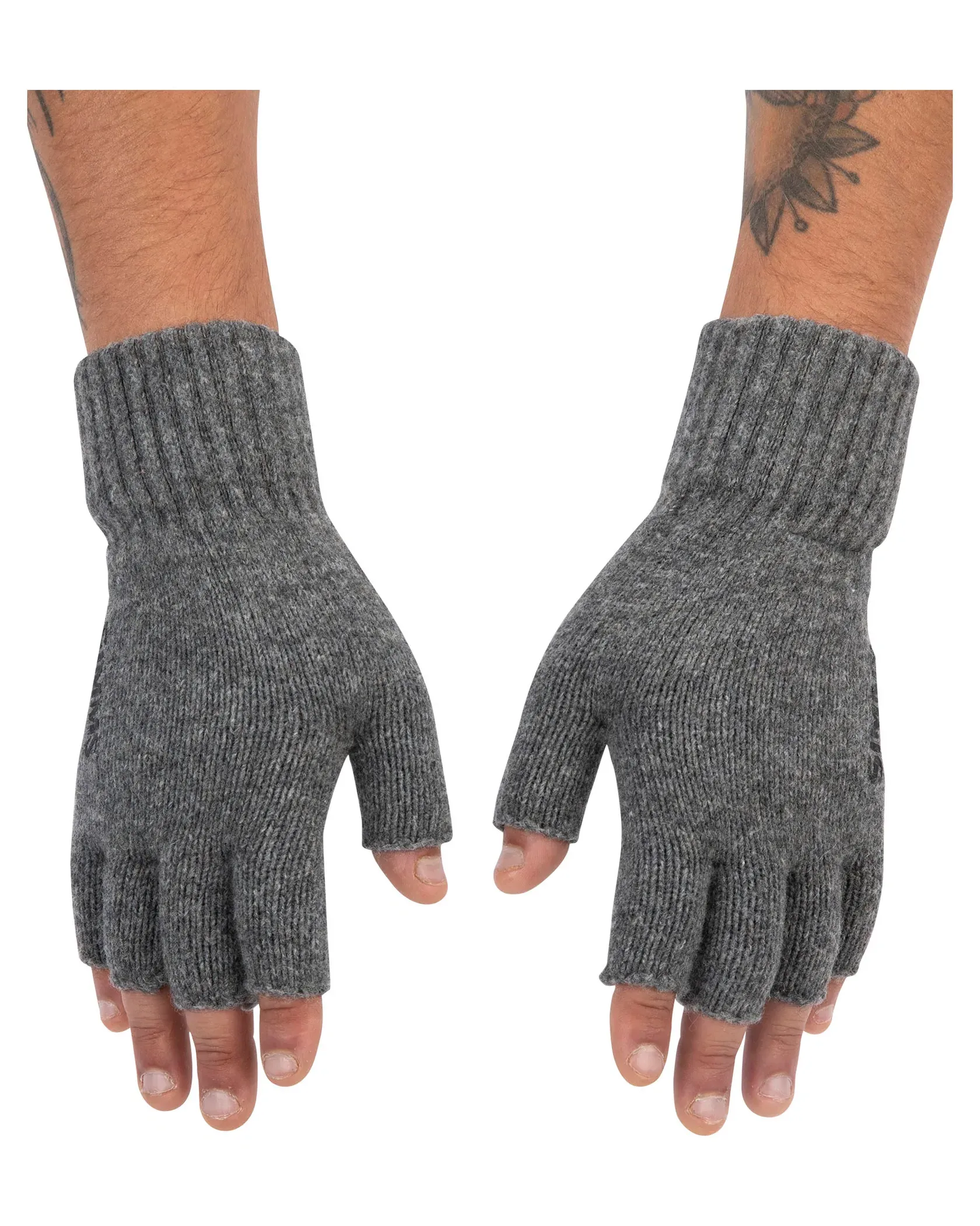 Men's Wool Half-Finger Glove