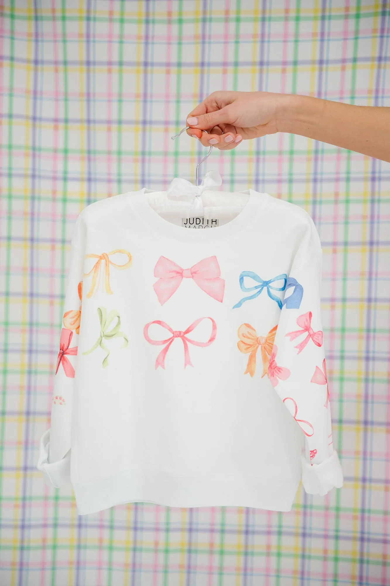 MINI KIDS BOW PRINT PULLOVER