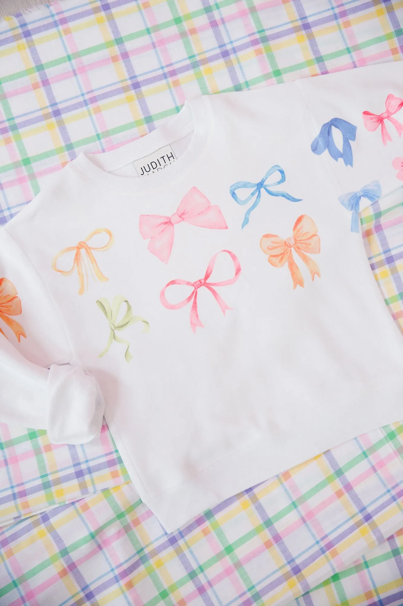 MINI KIDS BOW PRINT PULLOVER