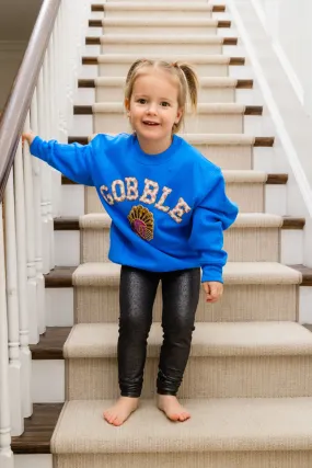 MINI KIDS GOBBLE BLUE PULLOVER