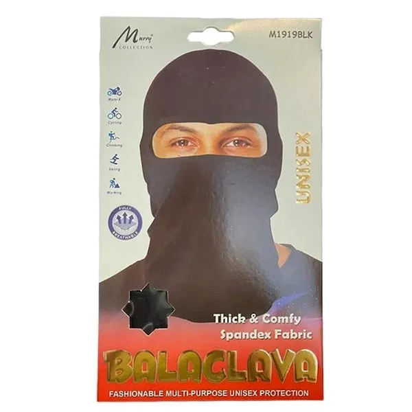 Murry Collection Unisex Black Balaclava (#M1919BLK)