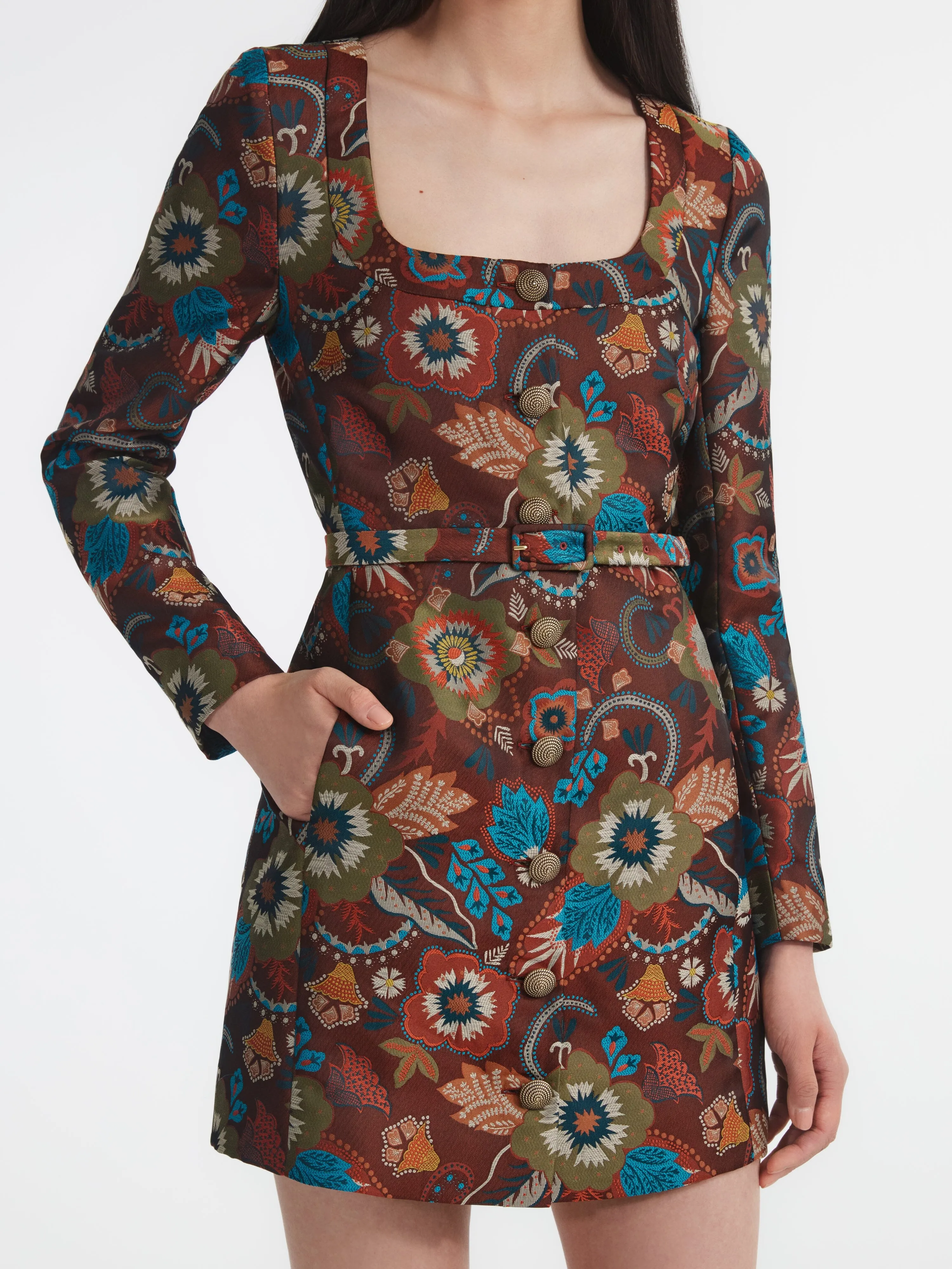 Natalya B Dress in Autumn Blooms