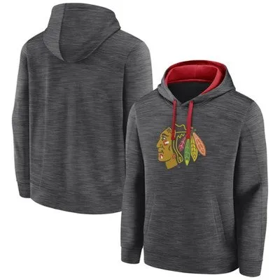 New - NHL Licensed Chicago Blackhawks Men's Poly Hooded Sweatshirt, S