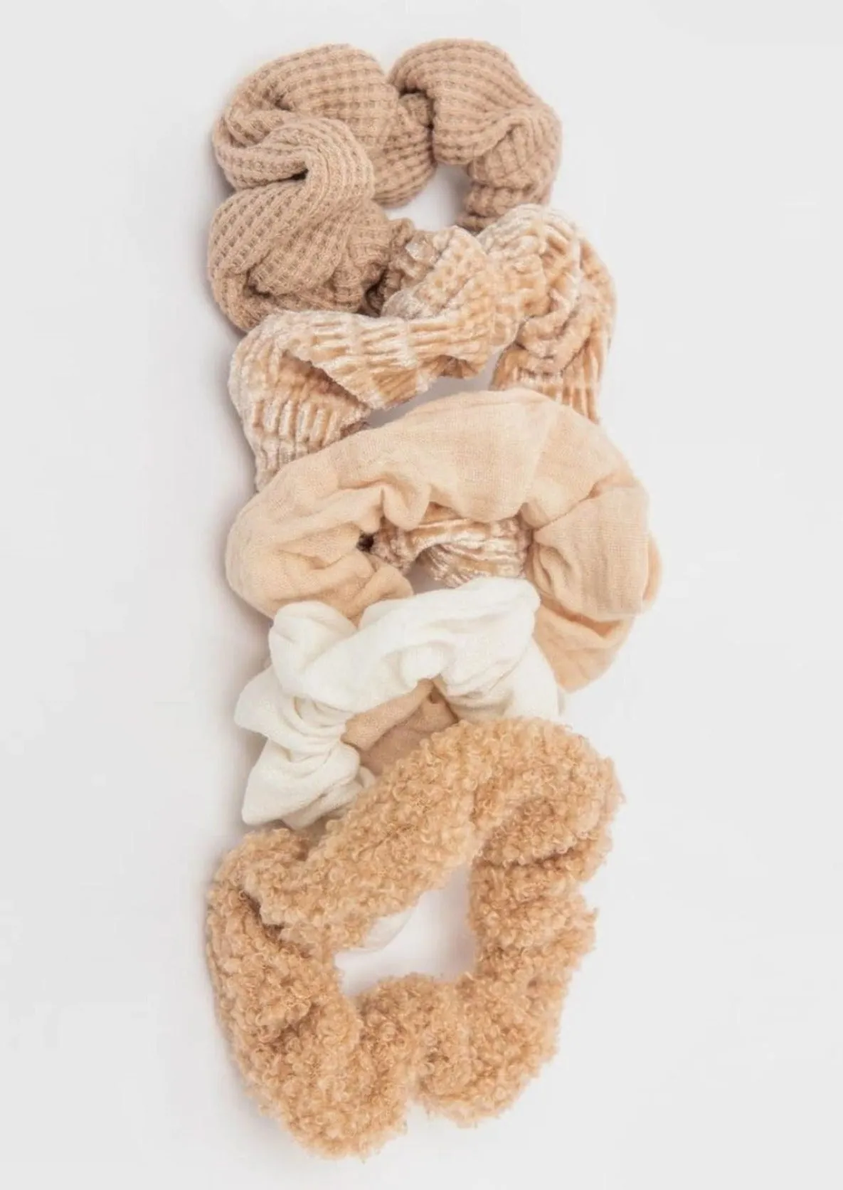 OLD LISTING - Textured Scrunchie 5 Pack -FINAL SALE