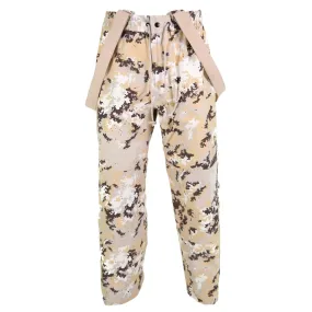 Original Italian air forces pants overall Bib & Brace Vegetata desert camo NEW