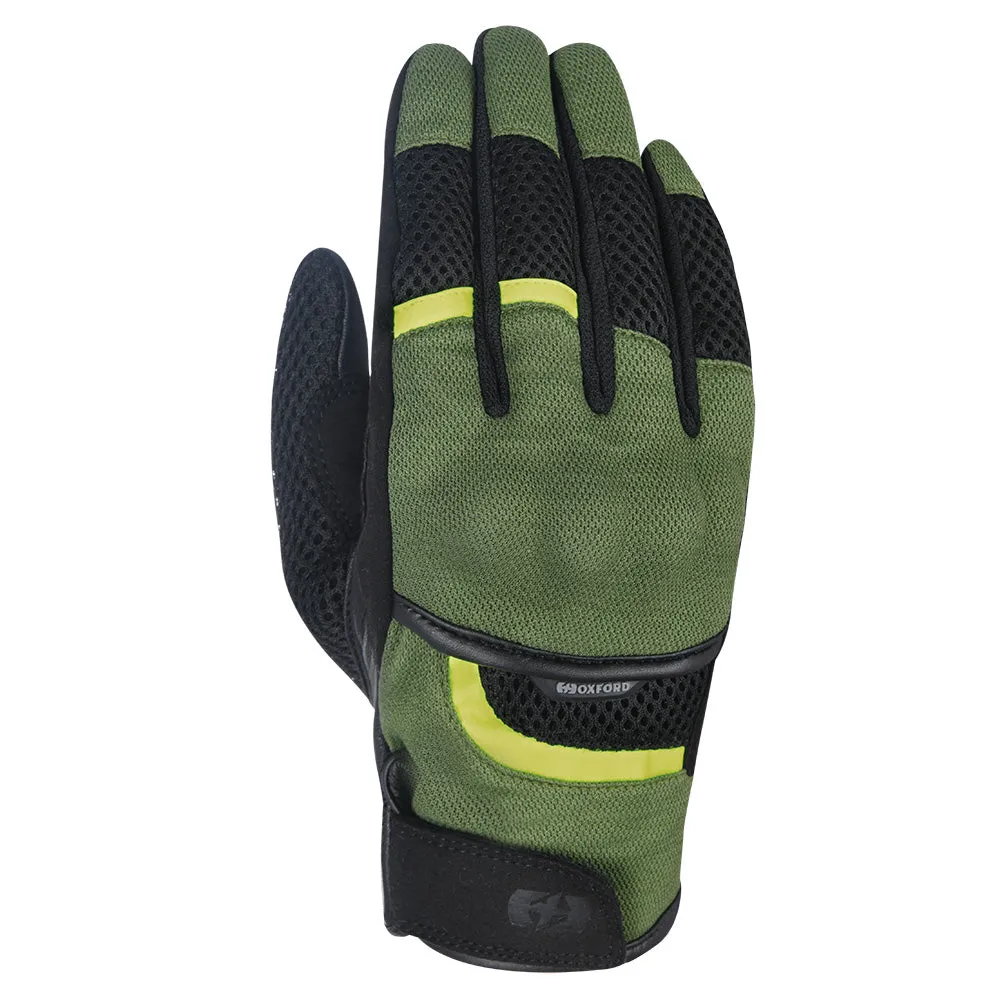 Oxford Brisbane Air Men Summer Riding Gloves Green & Black