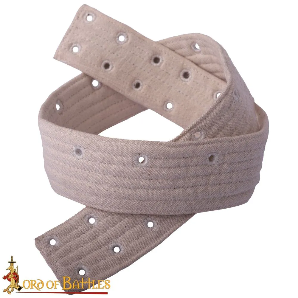 Padded Arming Lacing Belt (White)