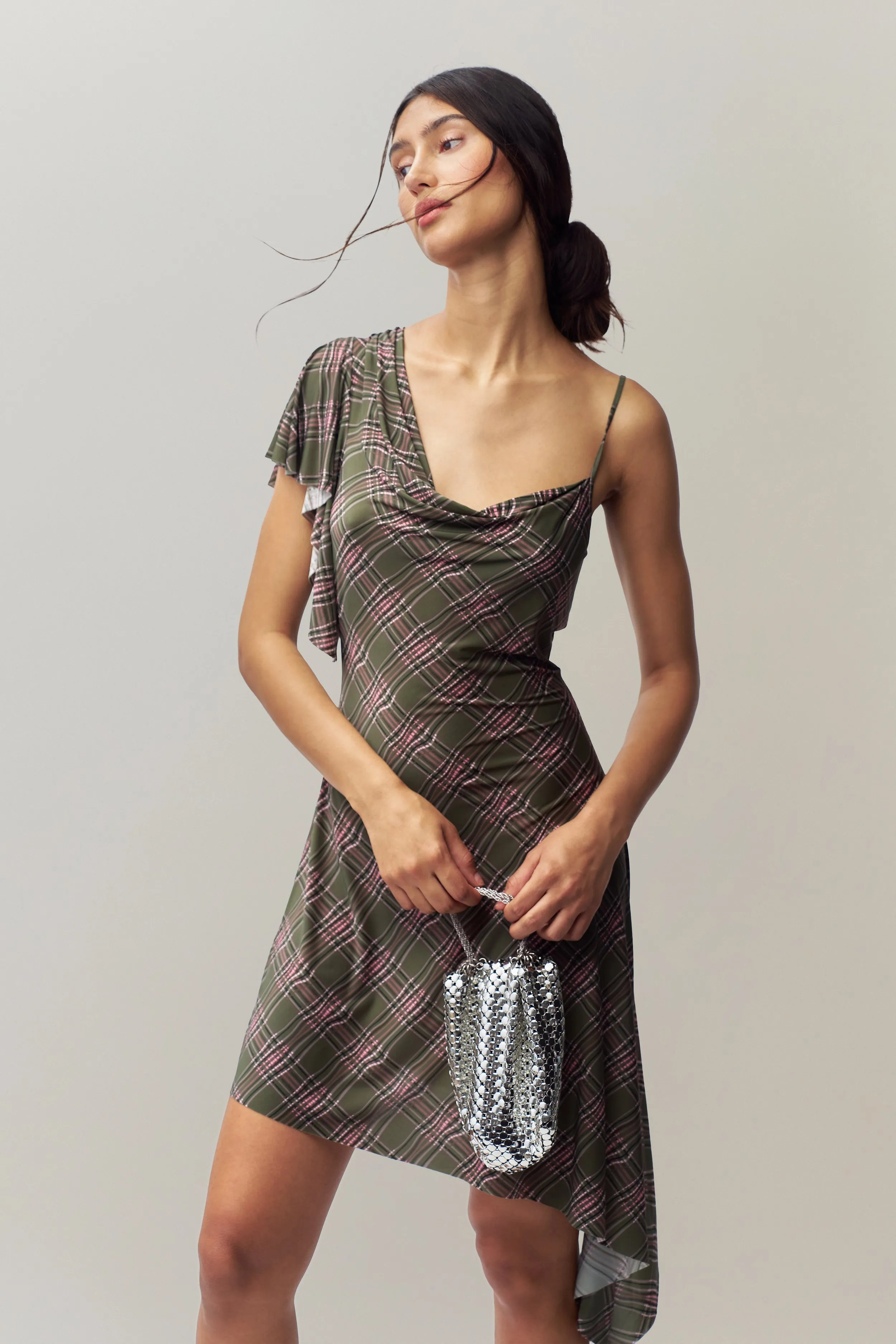 Palma Plaid Midi Dress