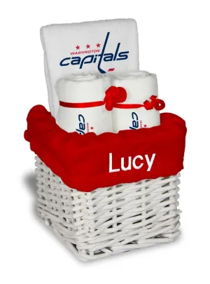 Personalized Washington Capitals Small Basket - 4 Items