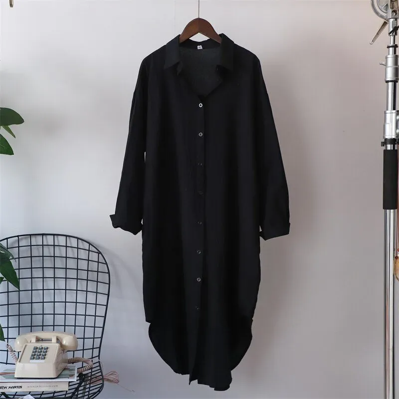 Pre Order:  Oversized Cotton Blouse Dress