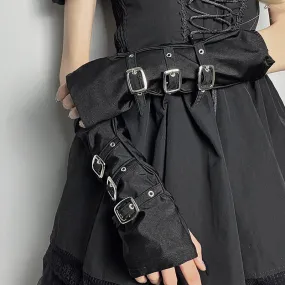 Punk alt girl sleeves hand cuffs