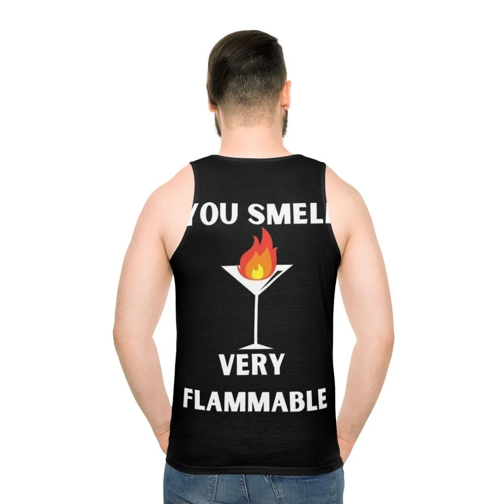 "You Smell Very Flammable" David Rose Schitt's Creek Quotes Unisex Tank Top