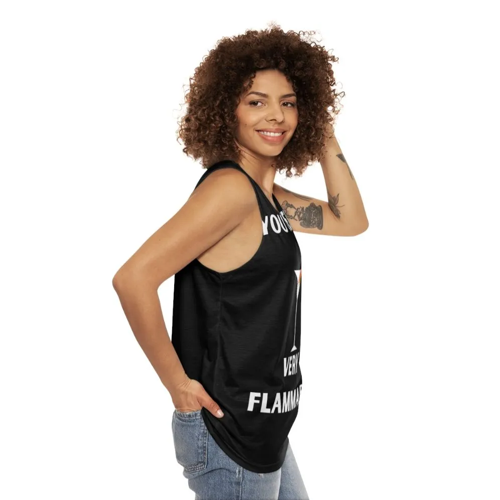 "You Smell Very Flammable" David Rose Schitt's Creek Quotes Unisex Tank Top