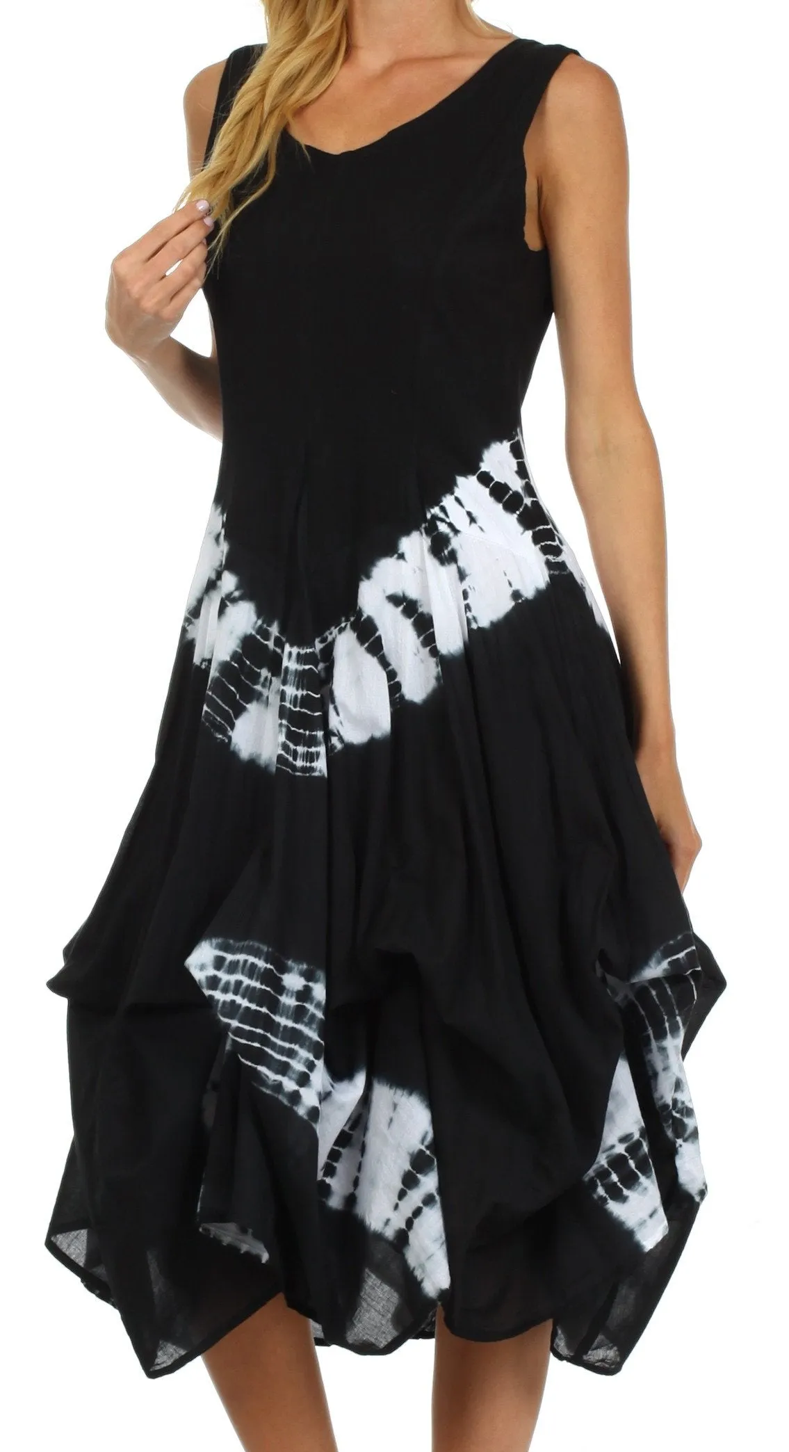 Sakkas Windsong Tie Dye Two Way Dress