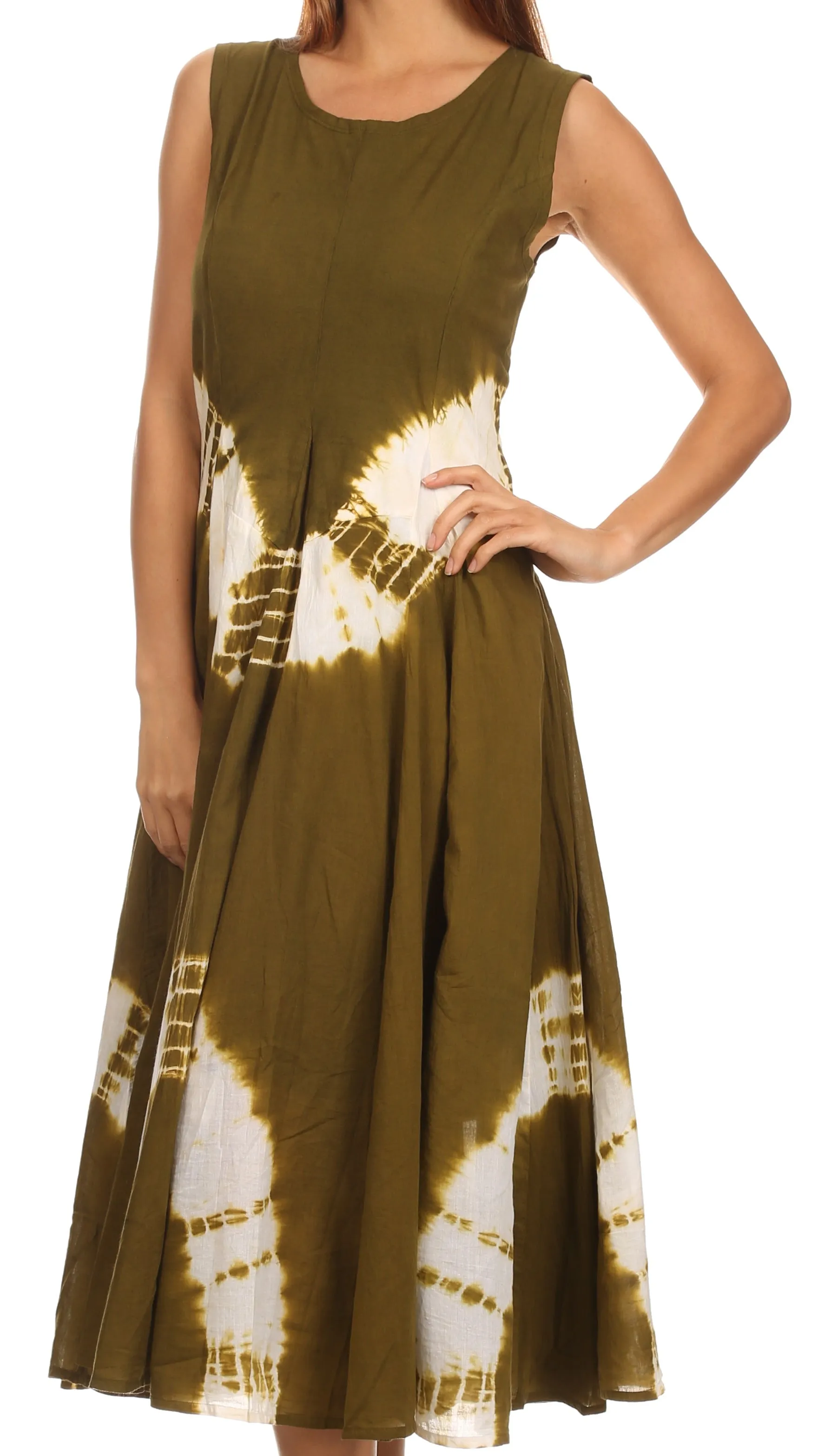 Sakkas Windsong Tie Dye Two Way Dress