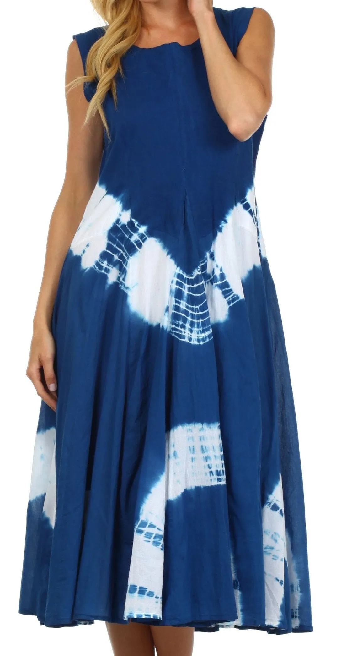 Sakkas Windsong Tie Dye Two Way Dress