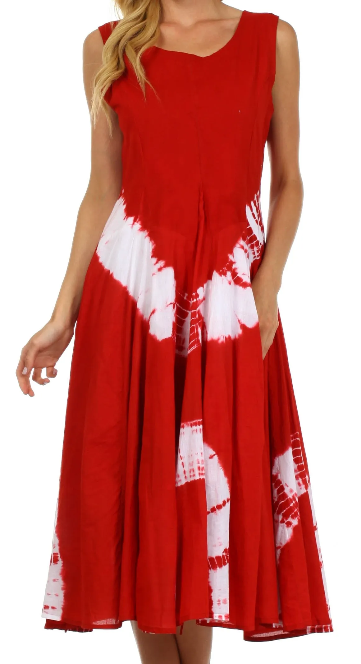 Sakkas Windsong Tie Dye Two Way Dress