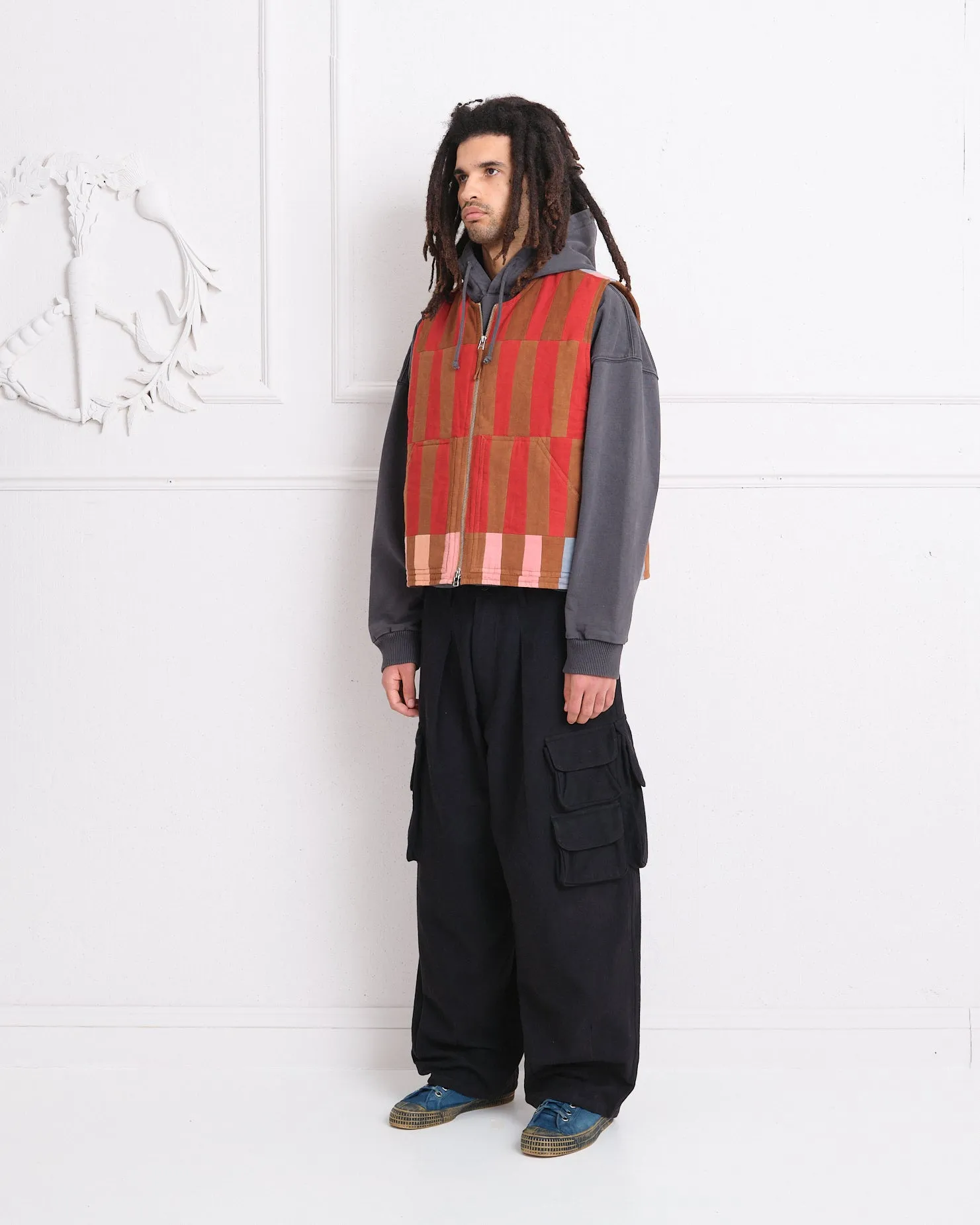 Saturn Vest - Stripe Patchwork