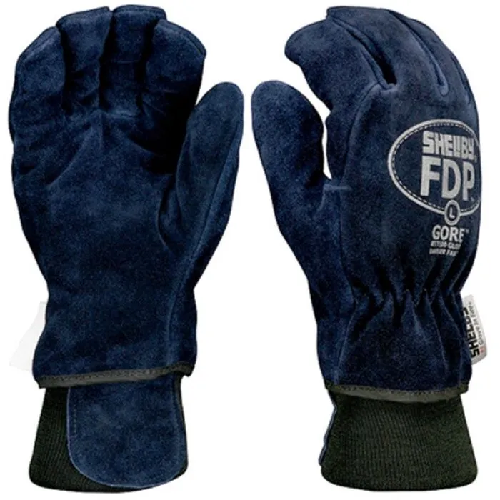 Shelby Specialty Gloves 5227FDP Koala Cow w/wristlet, NFPA Glove, Blue, 1 Pair