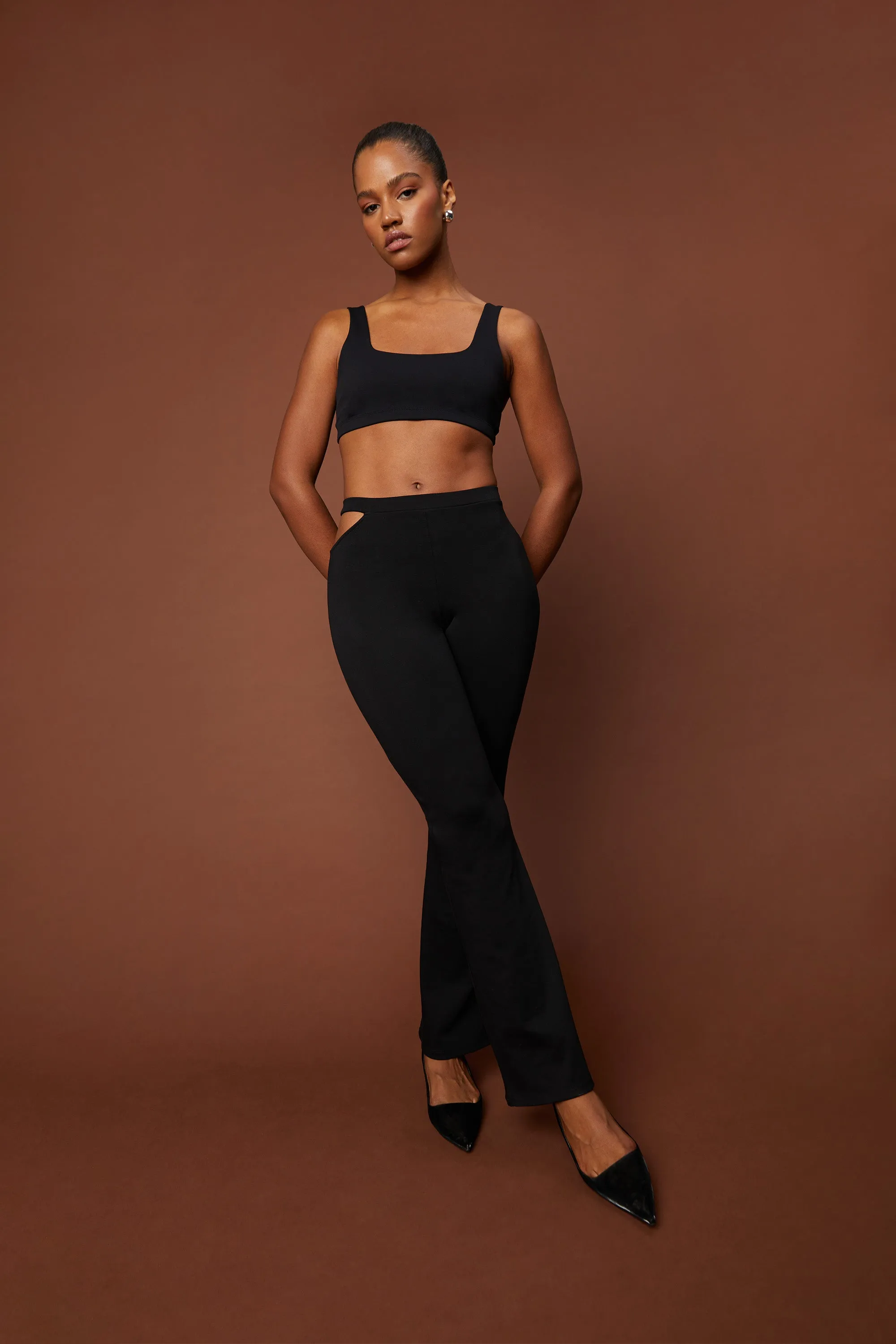 SIDE CUT-OUT PANTS